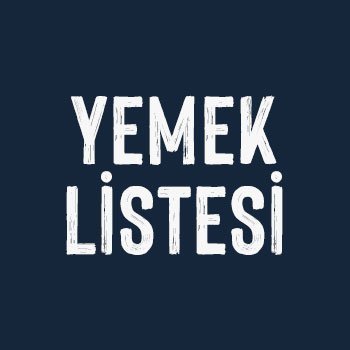 Ekim Ayı Yemek Listesi