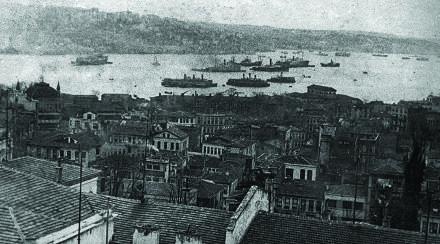 İstanbul önlerinde demirli işgal donanması